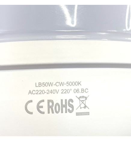 Lámpara LED 50W - 130Lm/W - E27 - IP20