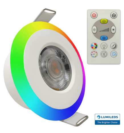 Downlight LED 6W RGB+CCT - Control Remoto - Chip Lumileds