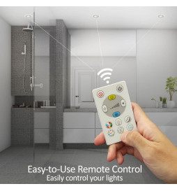 Downlight LED 6W RGB+CCT - Control Remoto - Chip Lumileds