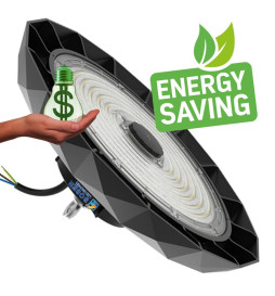 High Bay UFO DIAMOND 200W-150W -100W  SOSEN Driver - Dimbar 1-10V - 170lm/w - IP65