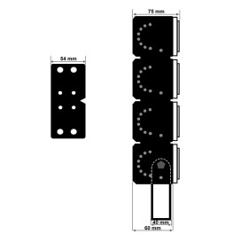 LED flomlys 400W DOB MAGNUM OSRAM Chip SMD3030-3D 180Lm/W 60º