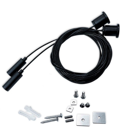 Kit colgante universal - Negro -  con cable de 3m - Pack 2 unidades