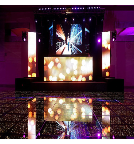 Commercial Floor - 3D Effect - InfinityLED  STARS  - RGB - 1 m2