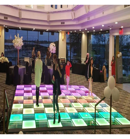 Erhvervsgulv - 3D Effekt - InfinityLED DEEP - RGB - 1 m2