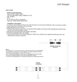LED-Remsor 24V | 240xLED/m | 5m | SMD2835 | ******Lm | 20W/M | IP20