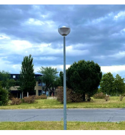 Galvanized post for lampposts - Troncoconical - 3 Meters -  60mm Tip