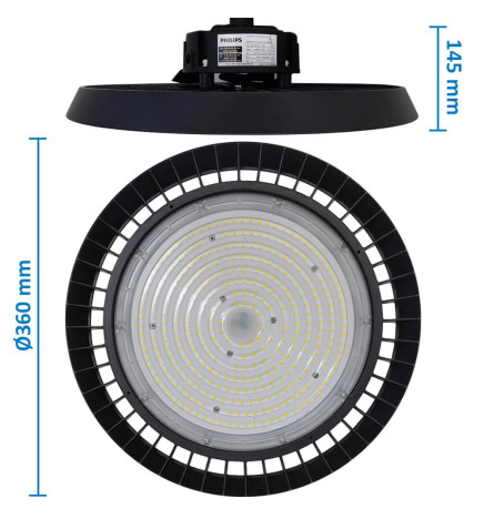 High Bay LED 200W  -170Lm/W-  UFO  NEW ITALY PHILIPS XITANIUM - 1-10V DIM