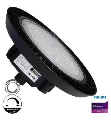 LED Hallenstrahler 200W  -170Lm/W- UFO NEW ITALY PHILIPS XITANIUM - 1-10V DIM