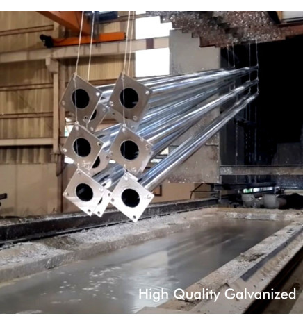 Cruceta de Acero de 2 Brazos - Acero Galvanizado