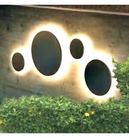 Applique murale  LED - 9W - MOON - Couleur CCT Sélectionnable - IP65