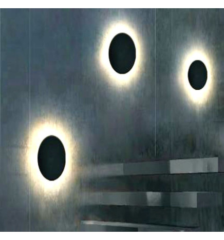 Vägglampa  LED - 9W - MOON - Väljbar CCT-färg - IP65