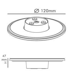 LED - Væglampe- 9W - MOON - Valgbar CCT Farve - IP65