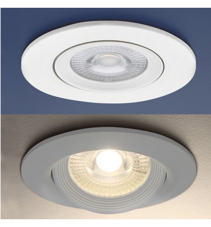 LED-Alasvalo 7W - Pyöreä Valkoinen  - CCT Valittava Väri