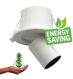 Downlight LED 6W - PERISCOPIO DIREZIONABILE - Circolare - CCT Colore Selezionabile