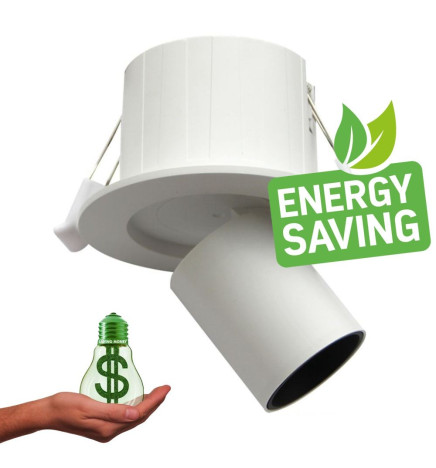 Downlight LED 6W - PERISCOPIO DIREZIONABILE - Circolare - CCT Colore Selezionabile