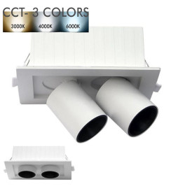 Downlight LED 12W - DREHBARES PERISKOP - Rechteckig - CCT Farbwahl