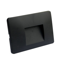 LED Leuchtfeuer - Slim - 3W -  Rechteckig Schwarz - Oberfläche - Innen Außen - IP65