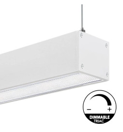 LED 56W Linear - 2 Meter - Schwarz - Lichtleiste + POSTDAM Hängelampe - UGR17