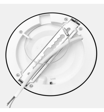 Downlight +  Plafond LED - Circular - 24W - MOSS PRETO AJUSTABLE -  CCT Cor Selecionável