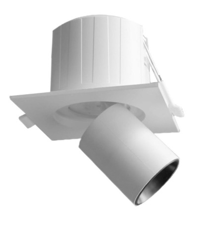 Downlight LED 6W - RETTBART PERISKOP - Firkant - CCT Valgbar Farge