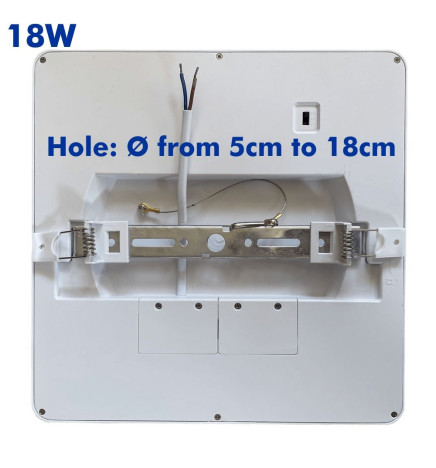 Downlight + LED Ceiling Light - Square - MOSS - 18W ADJUSTABLE - Selectable CCT Color