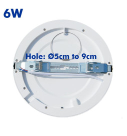 Downlight + LED Ceiling Light - Circular - MOSS - 6W ADJUSTABLE - Selectable CCT Color