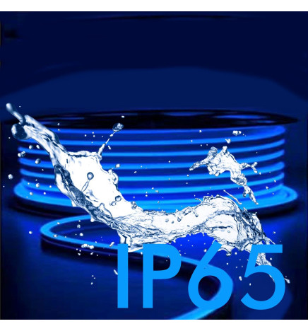 LED-neon - 5 metriä - SININEN - LED 6 mm - 12V - Leikkaa 2,5 cm