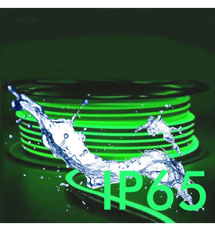 Neon LED - 5 metros - VERDE - LED 6mm - 12V - Corte 2,5cm