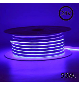 LED Neon Flex 24V - 10W/m - Rolle 50m - 6x12mm - GELB
