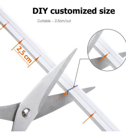 LED-neon - 5 meter - GRØN - LED 6 mm - 12V - Skær 2,5 cm