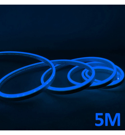 Neon LED - 5 metri - BLU - LED 6mm - 12V - Taglio 2,5cm