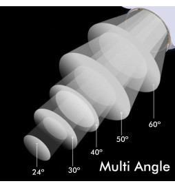 Foco LED  Trifásico - 40W-26W - ROMA - Driver GxTronic - Ótica regulável 24º-60º - CCT - Cor selecionável