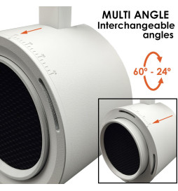Spot LED Triphasé - 40W-26W - ROME - Driver GxTronic - Optique réglable 24º-60º - CCT - Couleur sélectionnable