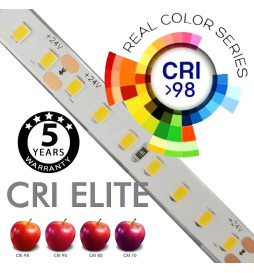 Striscia LED 24V | CRI ELITE | 240 LED/m | 5m | SMD2835 | 1600Lm |11W/M | CRI98 | IP20