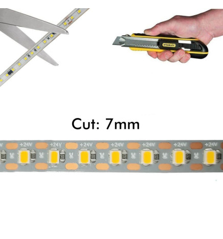 LED Streifen 24V |130 LED/m | 5m | SMD2835 | 950Lm |11W/M | CRI93 | IP20