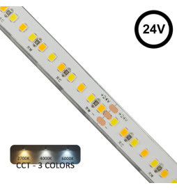 Striscia LED 24V | 240xLED/m | 5m | SMD2025 | CCT | 10W/M | IP20