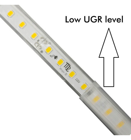 LED-Nauhat 220V  | CUSTOM CUT | 120LED/m | 50m | SMD 2835 | 800Lm | 8W/M | CRI90 | IP65 | Leikkaa 50cm