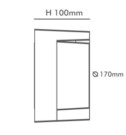 LED- Vegglampe - 15W - STOCKHOLM - Velgbar CCT-farge - IP654