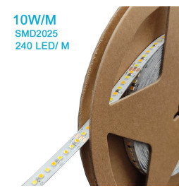 LED-Streifen 24V | 240xLED/m | 5m | SMD2025 | CCT | 10W/M | IP20