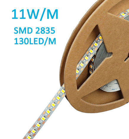 LED Strip 24V |130 LED/m | 5m | SMD2835 | 950Lm |11W/M | CRI93 | IP20