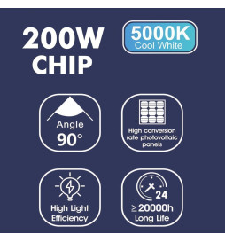 200W SOLAR LED Outdoor Floodlight  - ORION