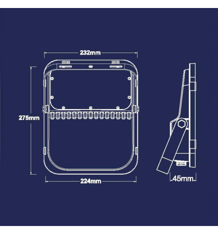 Proiettore a LED Esterno 200W SOLARE  - ORION