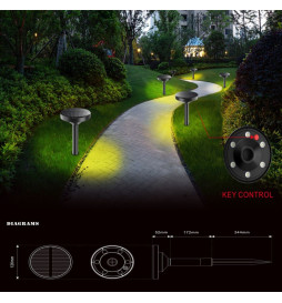 LED Solar garden light - GENK - IP65 - CCT