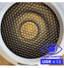 Foco LED  Monofásico - 40W-26W - ROMA - Driver GxTronic - Ótica regulável 24º-60º - UGR13 - CCT