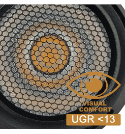 Faretto - binario Trifase -  40W-26W - ROME - Driver GxTronic - Ottica regolabile 24º-60º - UGR13- CCT - Colore selezionabile