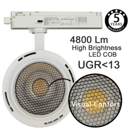 LED-Kohdevalo - 1-vaiheinen -  40W-26W - ROOMA - GxTronic-ohjain - Säädettävä optiikka 24º-60º - UGR13 - CCT