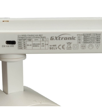Faretto - Monofase -  40W-26W - ROME - Driver GxTronic - Ottica regolabile 24º-60º - UGR13- CCT