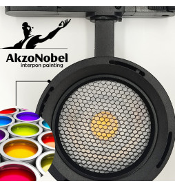 Spot LED Triphasé - 40W-26W - ROME - Driver GxTronic - Optique réglable 24º-60º - UGR13 - CCT - Couleur sélectionnable