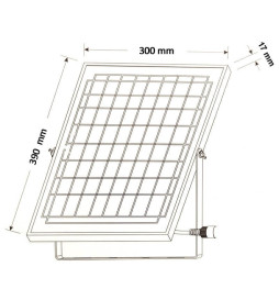 LED-ulkovalaisin SOLCELLE 200W - ORION