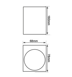 Applique LED esterno IP54 - GU10 x2
